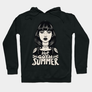 Hot Goth Summer - Gothic Girl Hoodie
